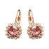Auskarai "Krāšņums II (Rožinė persikų)" su Swarovski™ kristalais